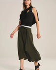 WOVEN LINEN SKIRT Woman VELVET