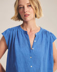 WOVEN LINEN TOP 2 Blouses VELVET CHALK XL