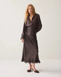Wrap Top in Lyocell Blend Woman SUMMUM