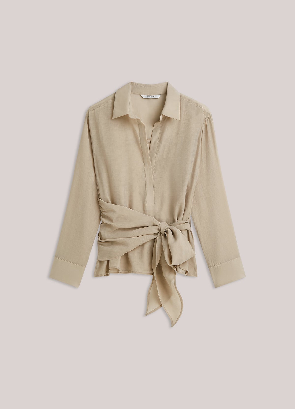 Wrap Top in Lyocell Blend Woman SUMMUM