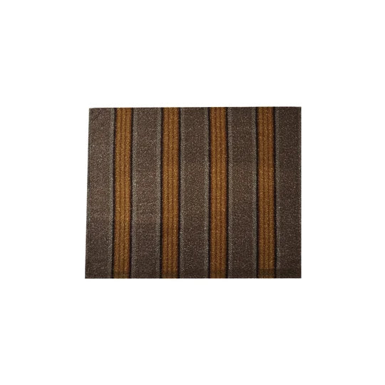 FAUX SHERPA THROW BROWN BLACK YELLOW Creative Coop