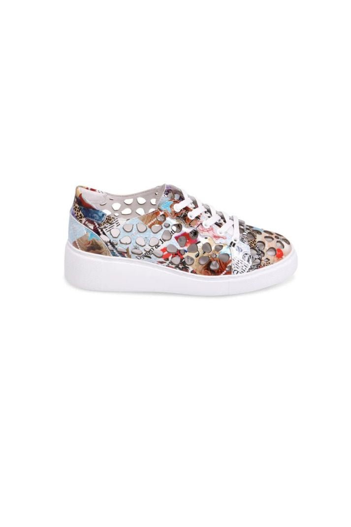 YARRY Footwear DJANGO & JULIETTE Collage Print Patent Leather 36