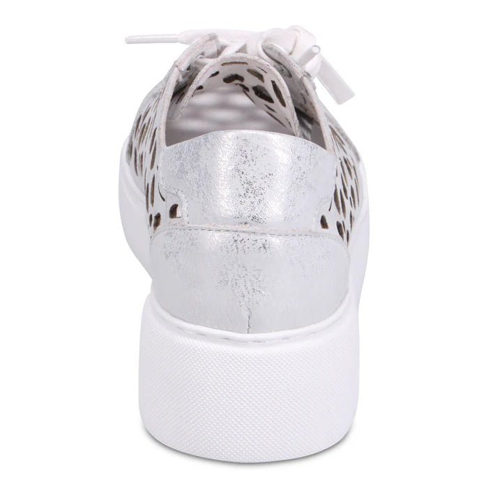 YARRY Footwear DJANGO & JULIETTE White & Silver Wash Leather 38