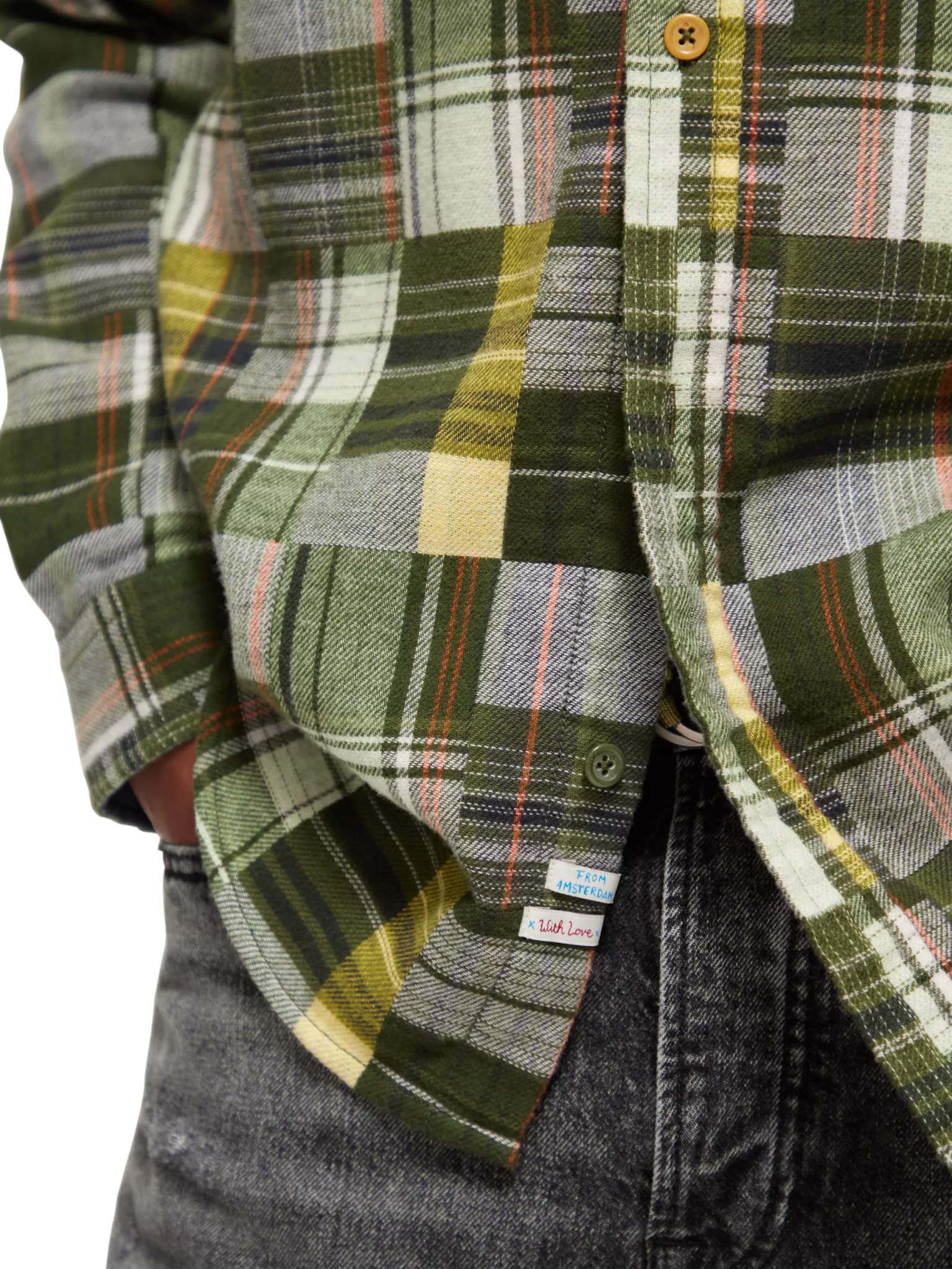 172940-Checked flannel shirt men Scotch & Soda   