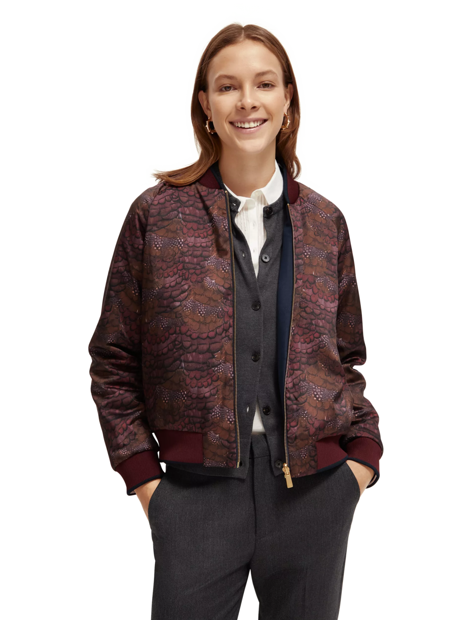 173126-Reversible bomber jacket Woman Scotch & Soda   