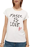 173279-Relaxed fit organic cotton graphic T-shirt Woman Scotch & Soda   