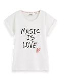 173279-Relaxed fit organic cotton graphic T-shirt Woman Scotch & Soda   