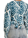 173309-Long-sleeved tie-dye smocked blouse Woman Scotch & Soda   