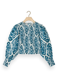 173309-Long-sleeved tie-dye smocked blouse Woman Scotch & Soda   