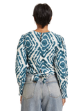 173309-Long-sleeved tie-dye smocked blouse Woman Scotch & Soda   