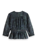 173314-V-neck buttoned wrap blouse clothing Scotch & Soda   