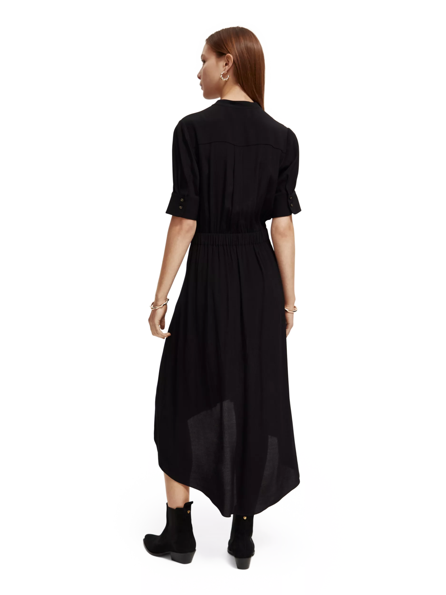 173365-Short-sleeved midi dress Woman Scotch & Soda   
