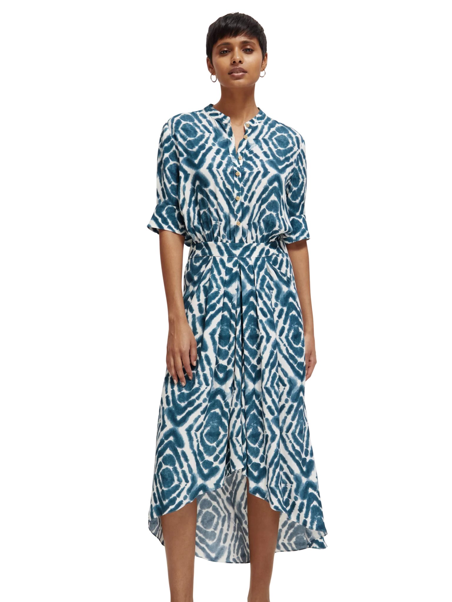 173365-Short-sleeved midi dress Woman Scotch & Soda   