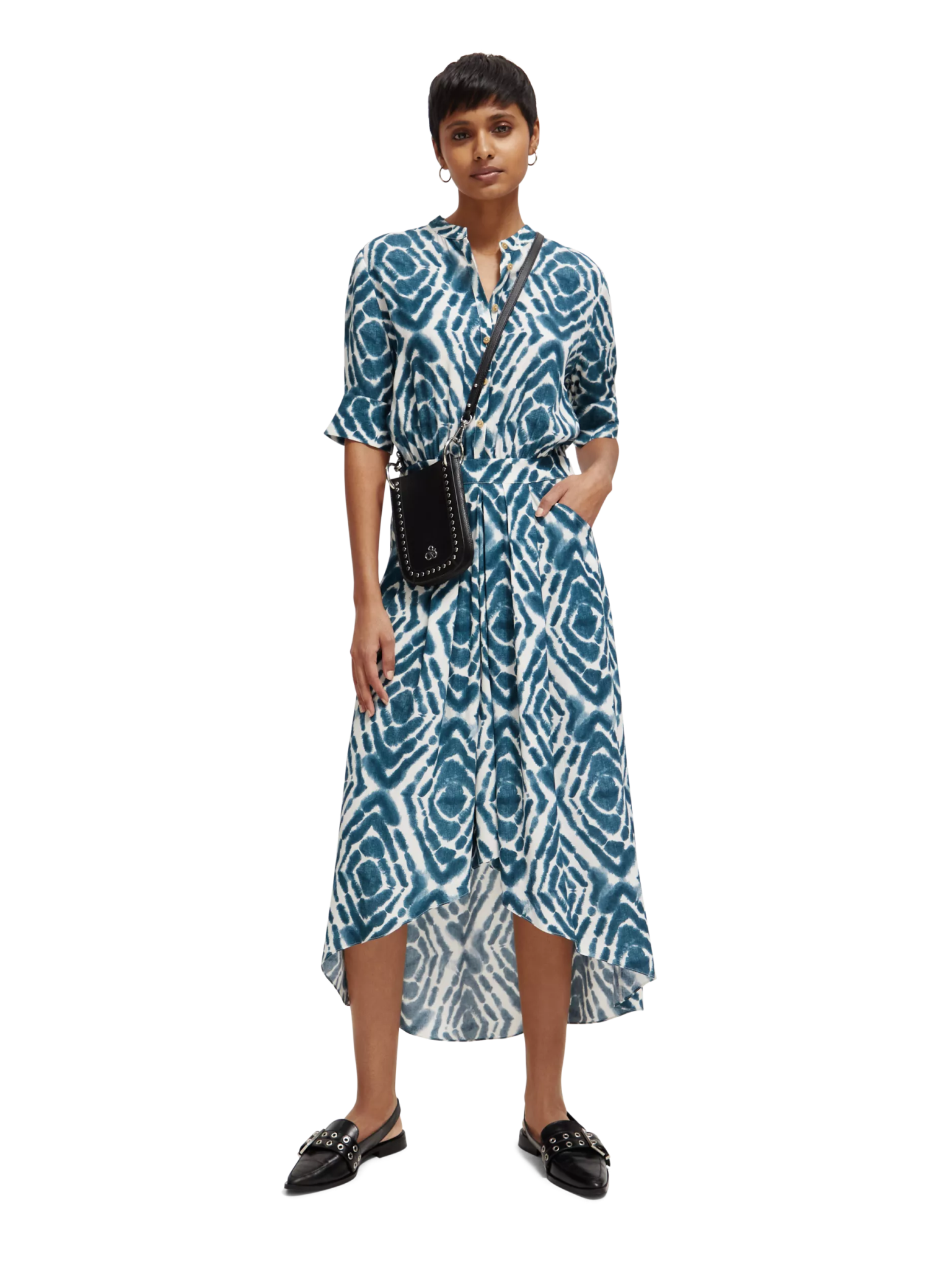 173365-Short-sleeved midi dress Woman Scotch & Soda   