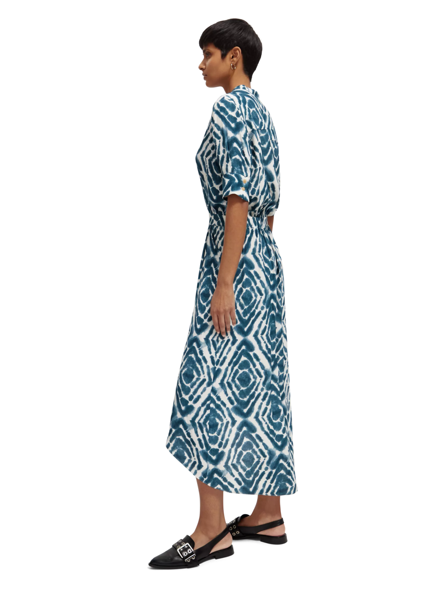 173365-Short-sleeved midi dress Woman Scotch & Soda   
