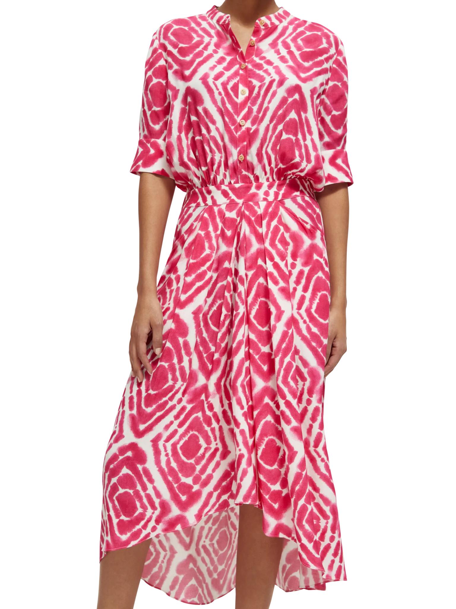 173365-Short-sleeved midi dress Woman Scotch & Soda   