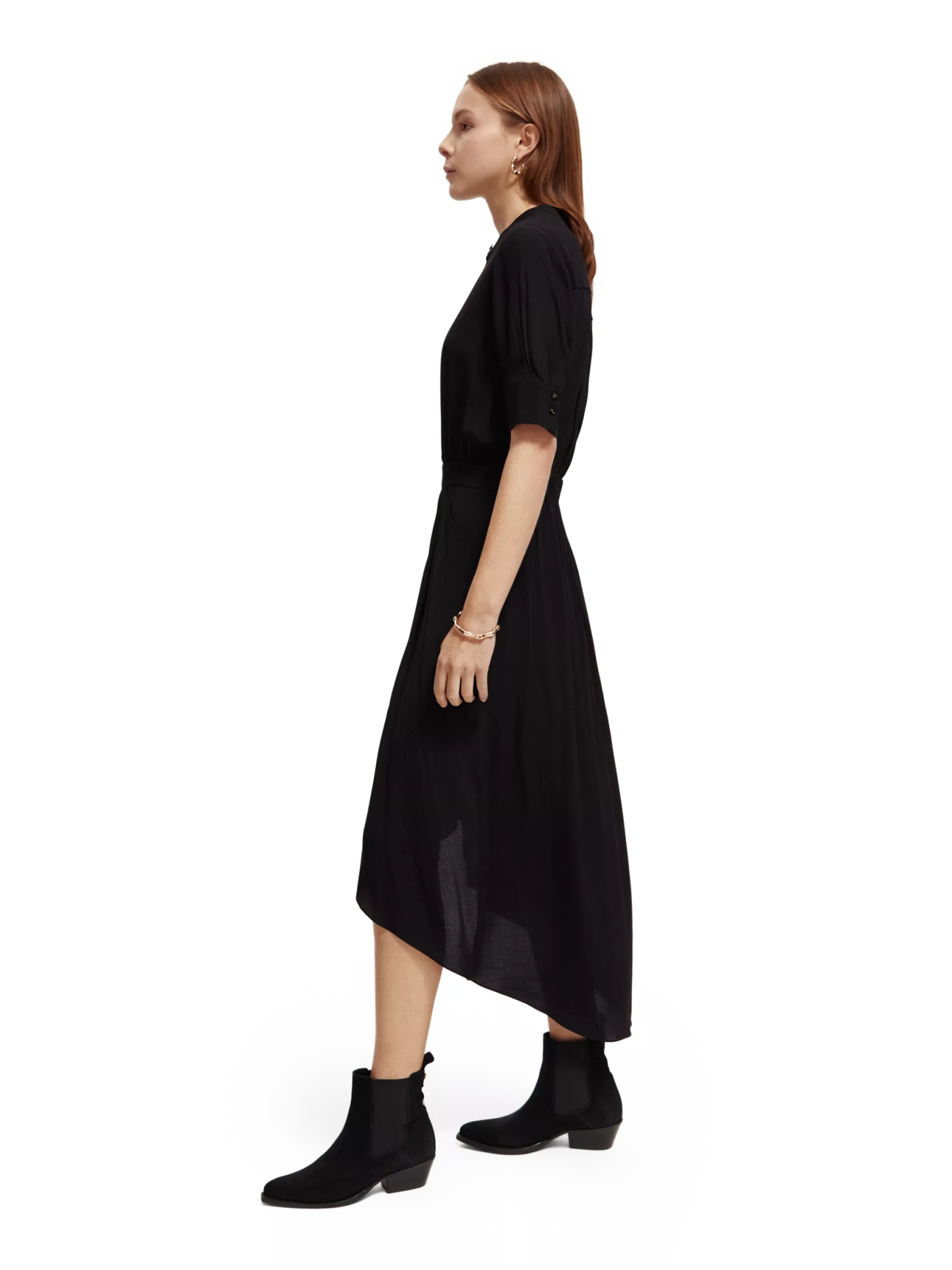 173365-Short-sleeved midi dress Woman Scotch & Soda   