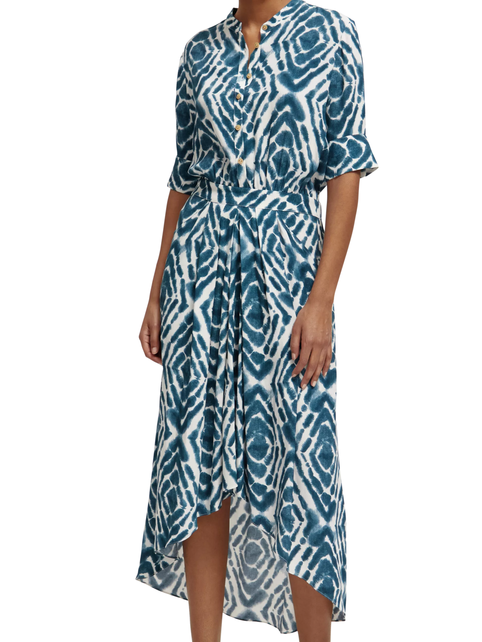 173365-Short-sleeved midi dress Woman Scotch & Soda   
