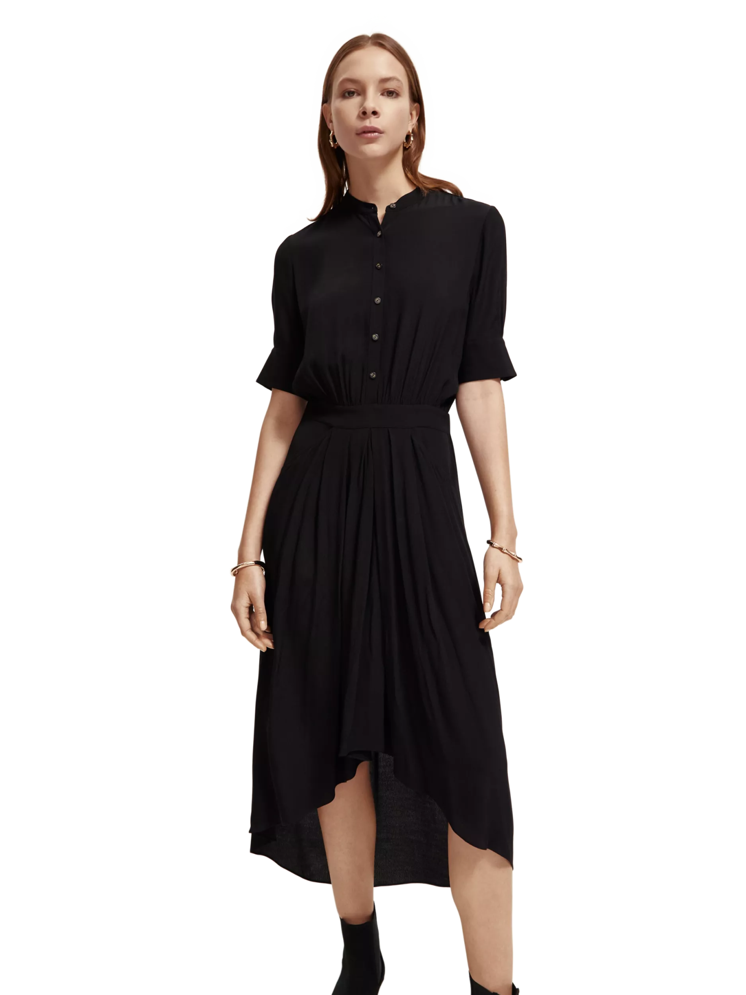 173365-Short-sleeved midi dress Woman Scotch & Soda   