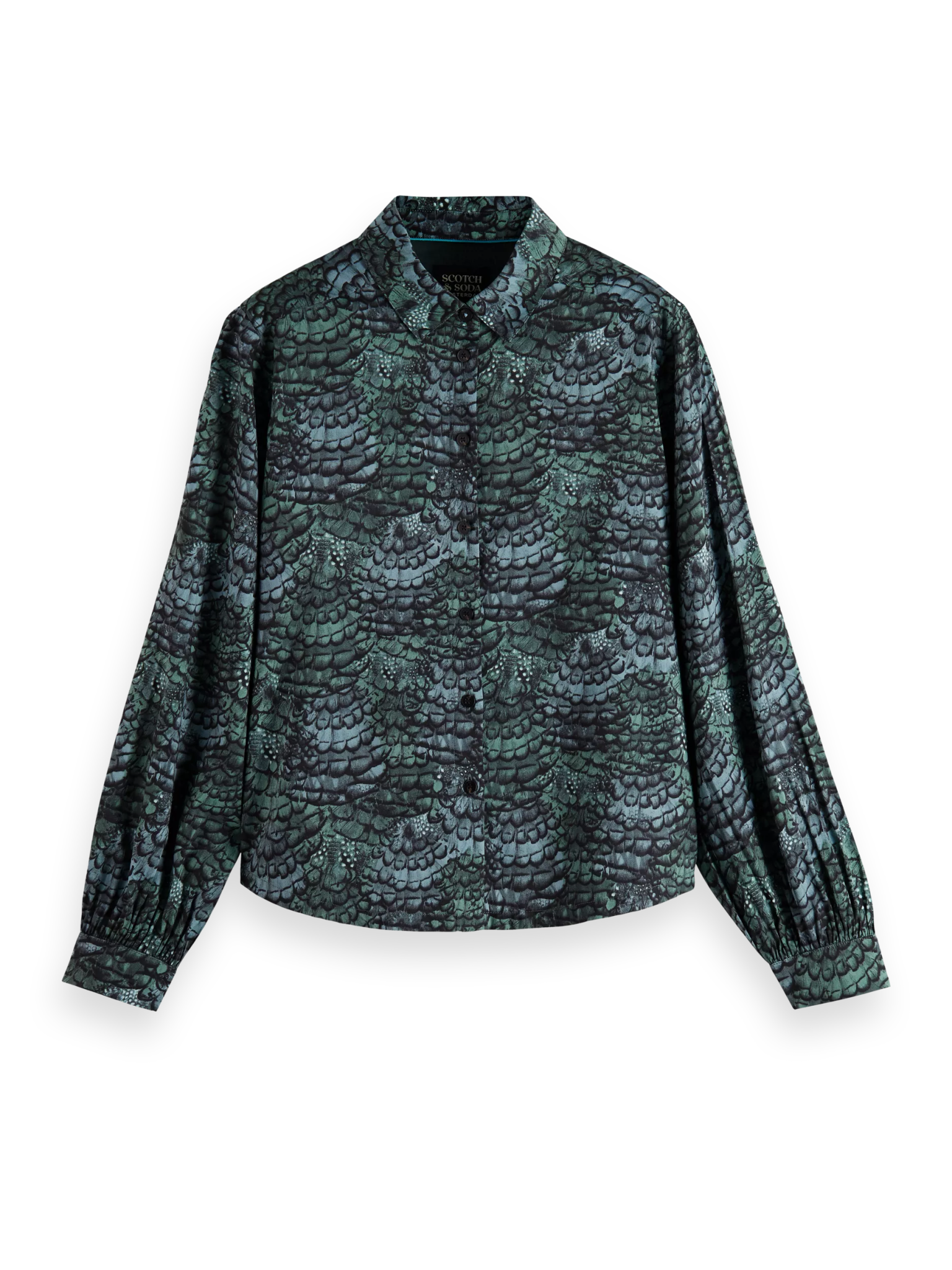175234-Printed balloon sleeve shirt Woman Scotch & Soda   