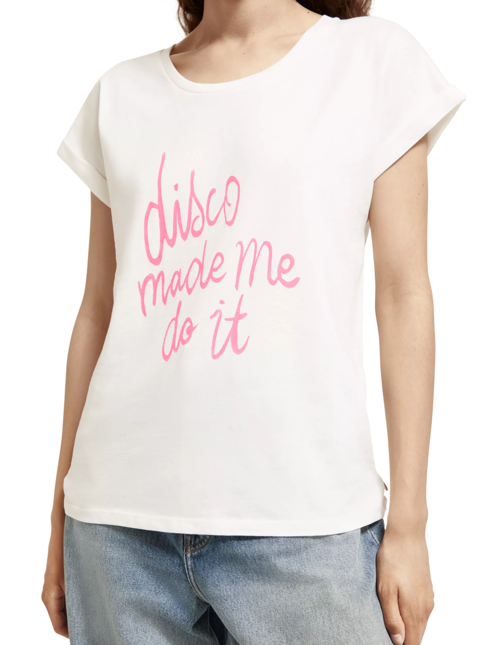 175235-Short-sleeved graphic T-shirt Woman Scotch & Soda   