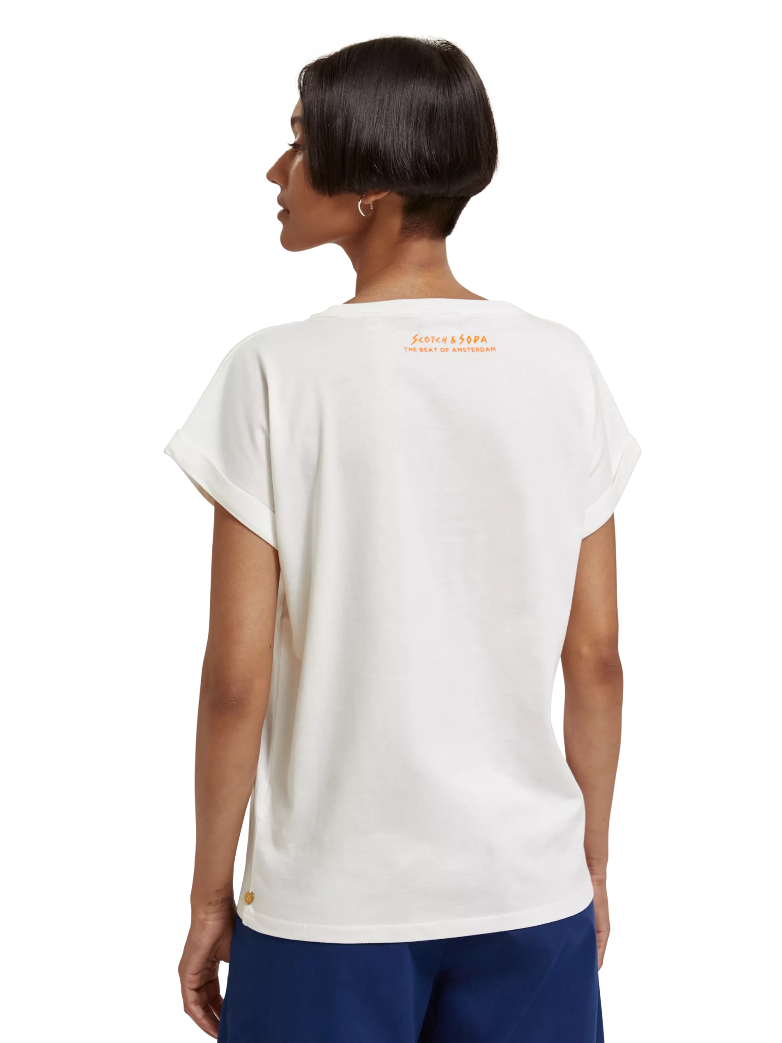 175235-Short-sleeved graphic T-shirt Woman Scotch & Soda   