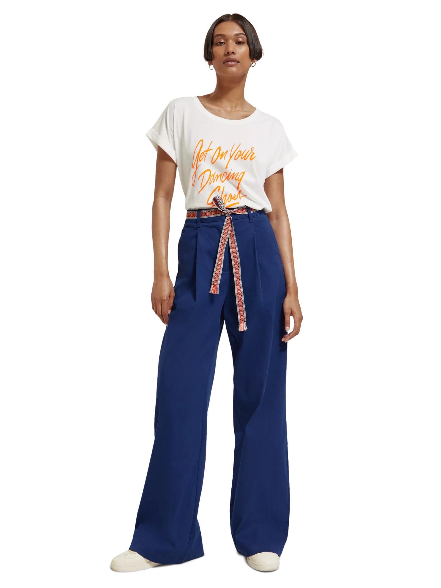 175235-Short-sleeved graphic T-shirt Woman Scotch & Soda   