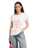 175235-Short-sleeved graphic T-shirt Woman Scotch & Soda   