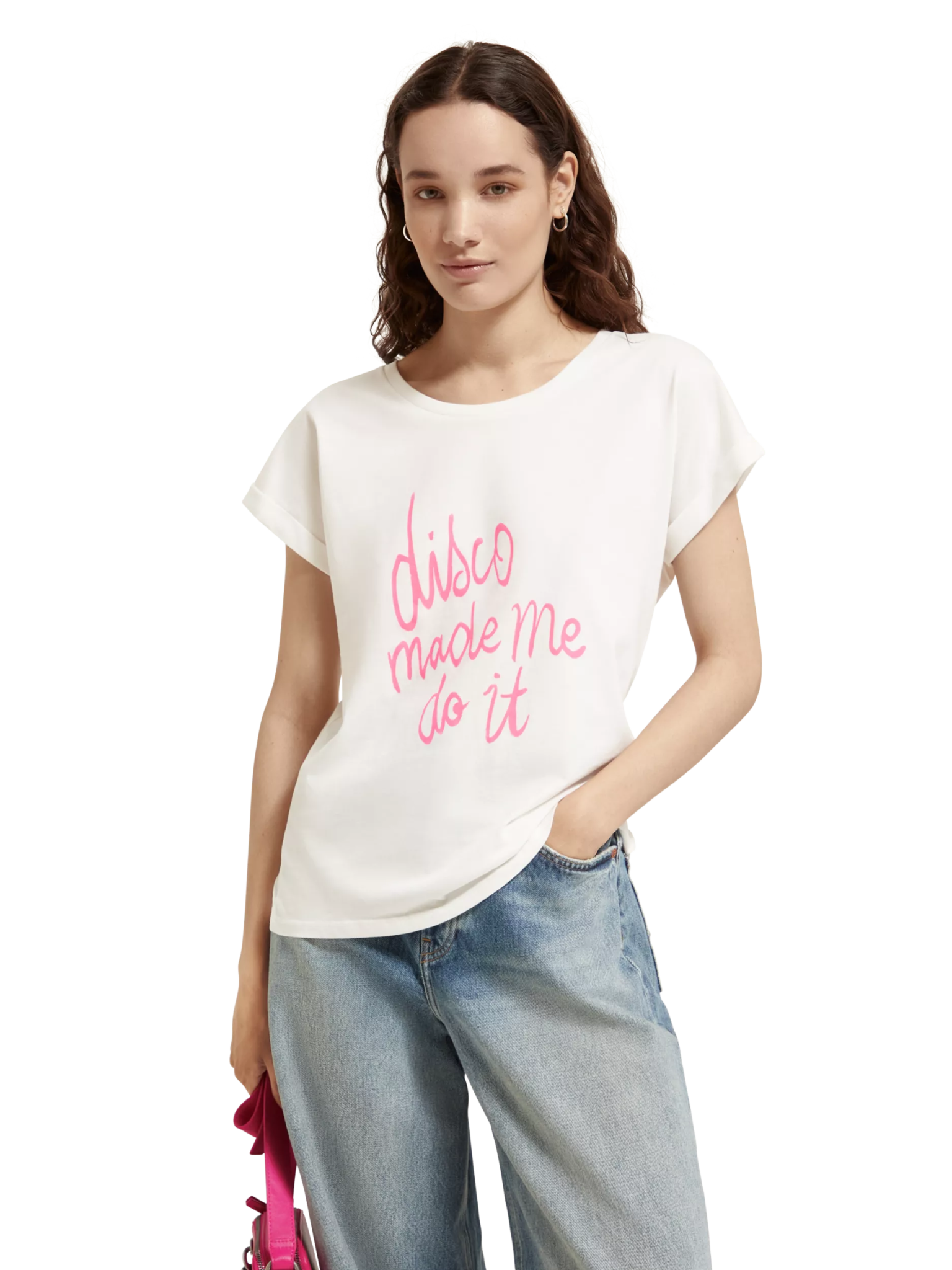 175235-Short-sleeved graphic T-shirt Woman Scotch & Soda   
