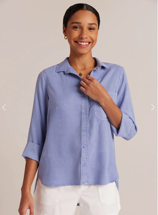 Bella Dahl - Shirt Tail Button Down - Peri Blue women-accessories BELLA DAHL Default Title  