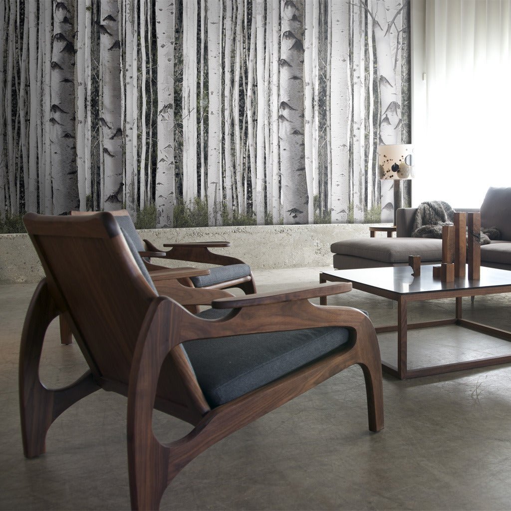 BIRCH TREE MURAL walldecor-wallmurals WYNIL Pre-Pasted Wallpaper 13' W x 8.5' H / 4m L x 2.5m H 
