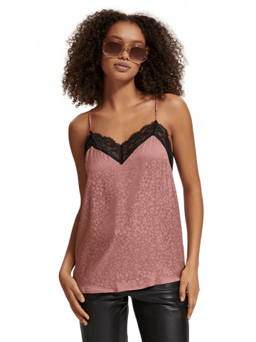 Camisole With Black Lace Detail Apparel & Accessories Scotch & Soda   