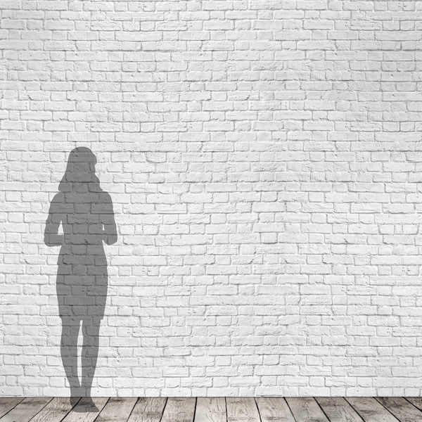 CLASSIC WHITE BRICK WALLPAPER - PAPIER PEINT BRIQUES BLANCHES CLASSIQUE walldecor-wallmurals NumerArt   