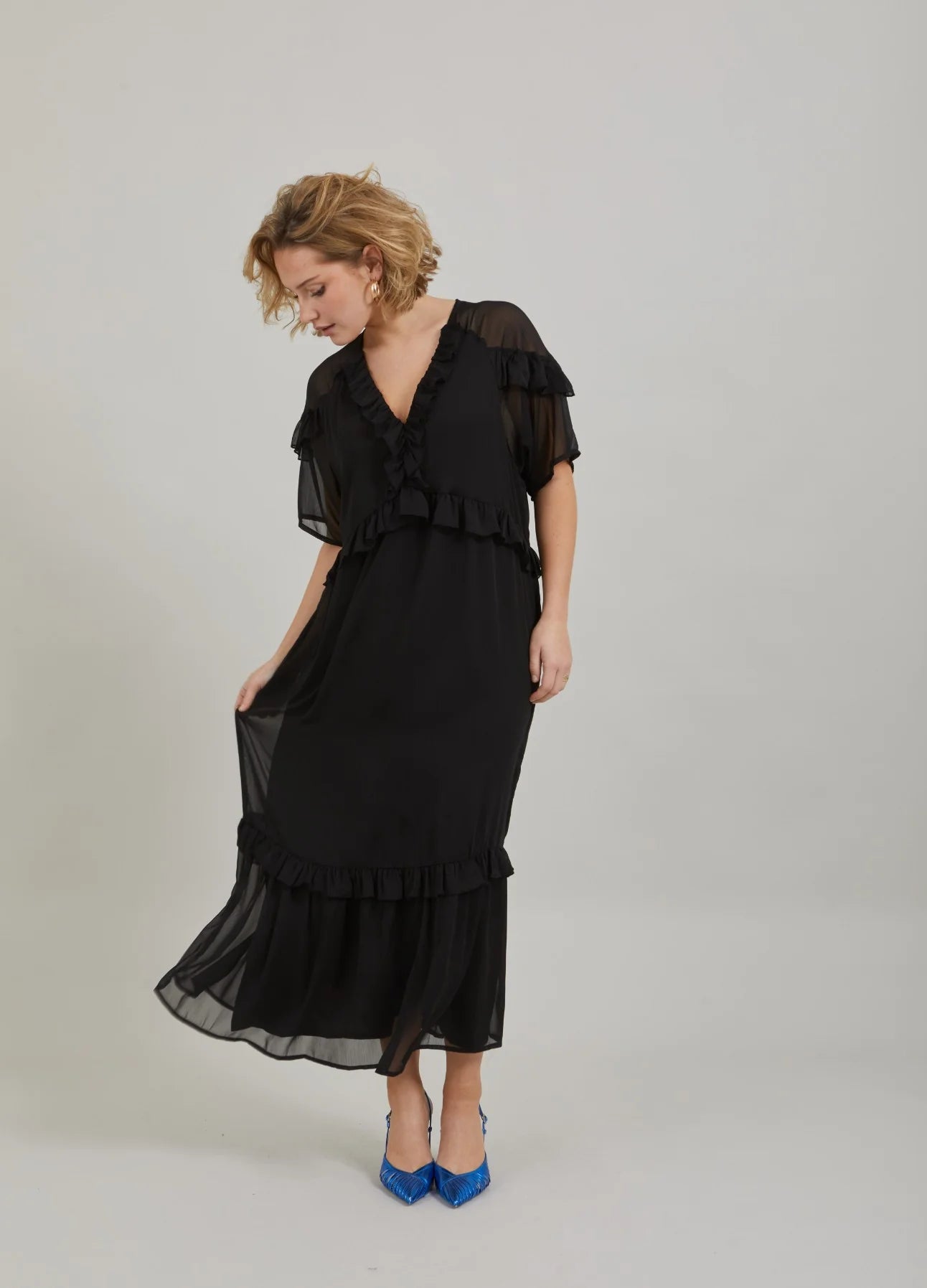 COSTER - ROBE LONGUE A VOLANTS women-accessories COSTER   