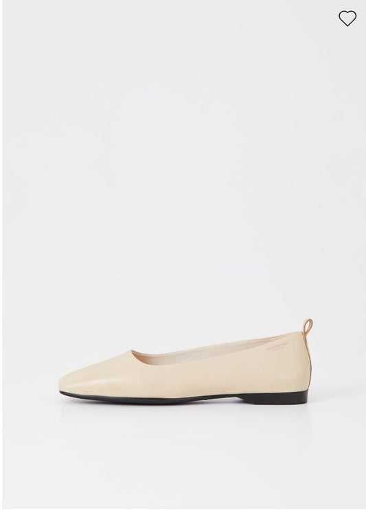 Delia flats Leather Creme - Vagabon shoes vagabon 36  