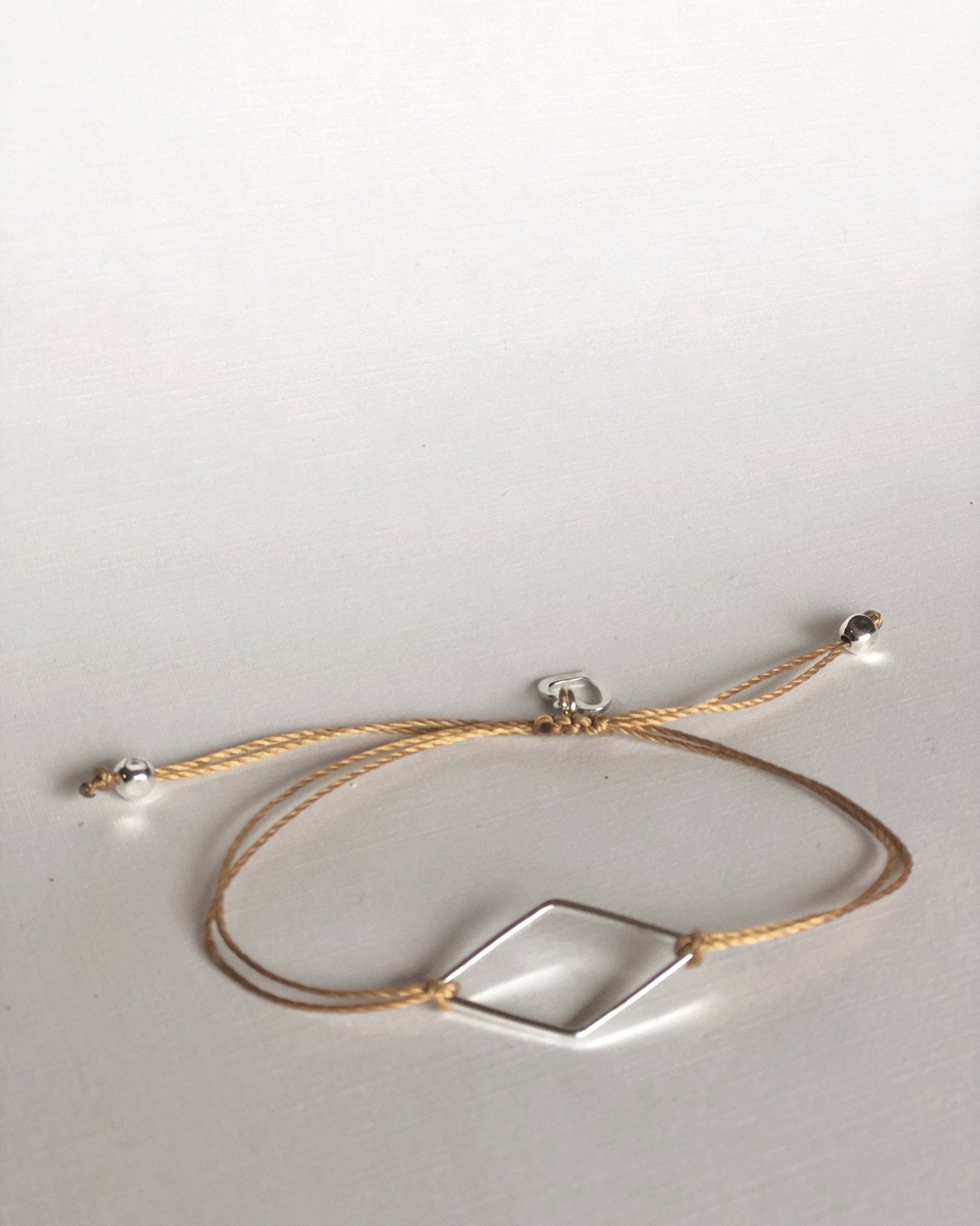 Diamond silver-plated bracelet on a nylon thread women-jewelry SI SIMPLE   