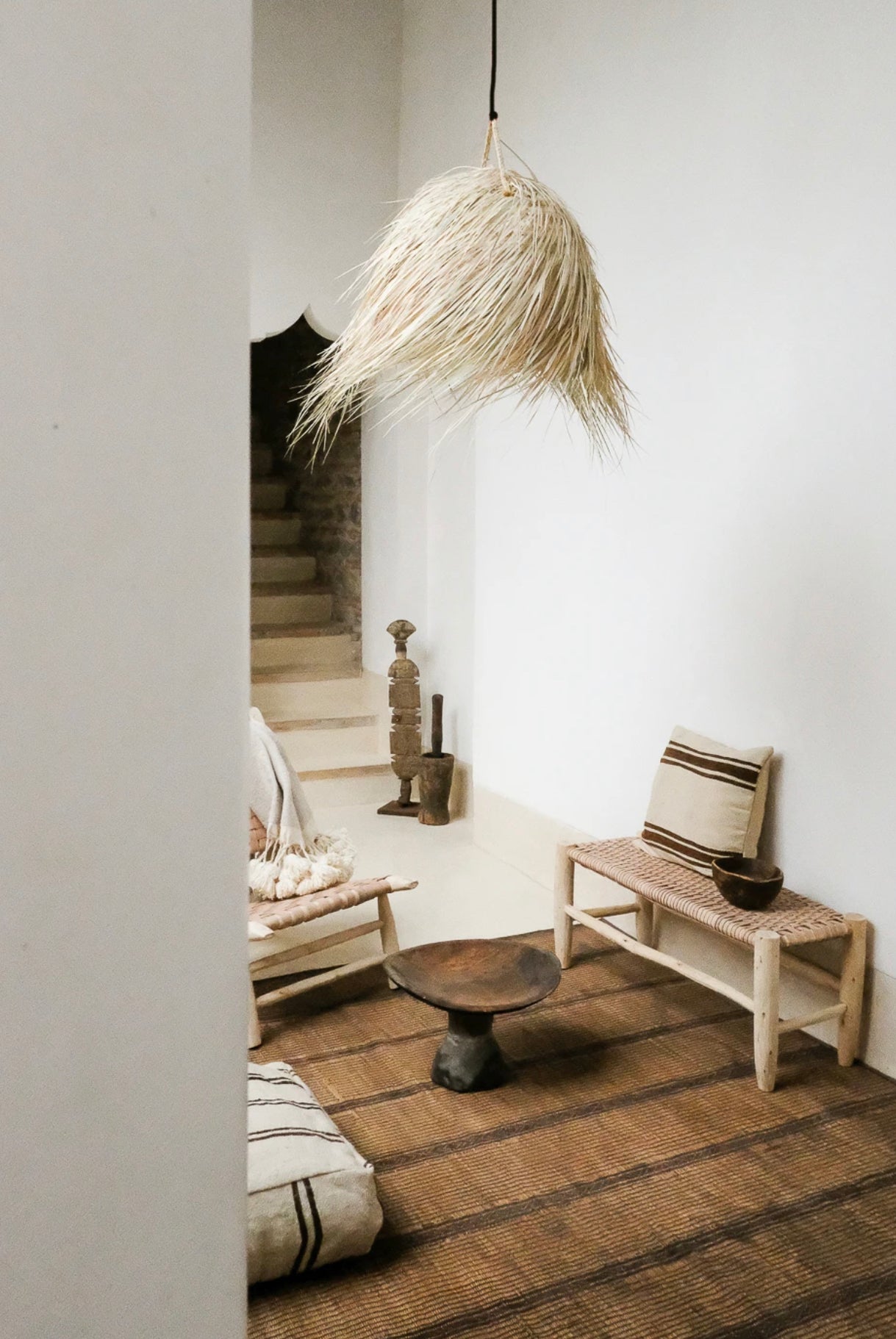 DOME RAFFIA LAMP SHADE living-furniture Pepin Boho collab   