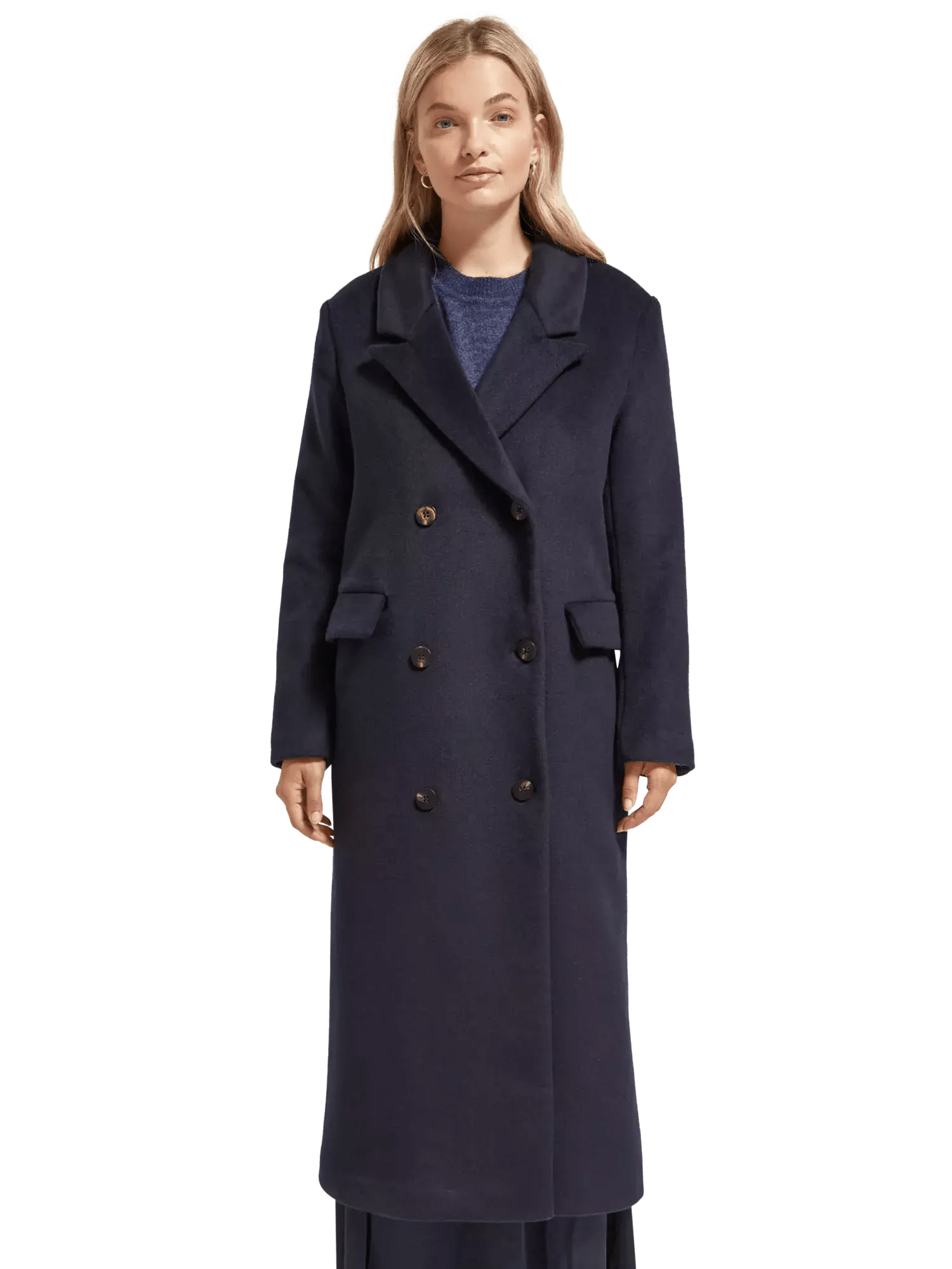 Double Breasted Wool Coat clothing Scotch & Soda   