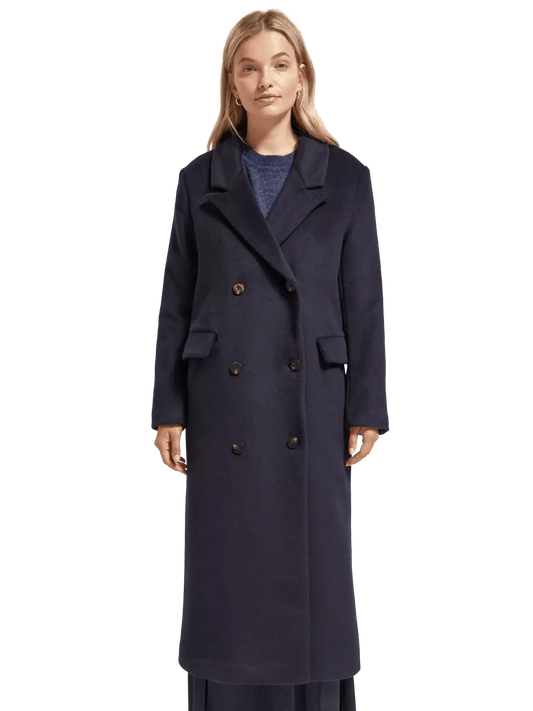 Double Breasted Wool Coat clothing Scotch & Soda   