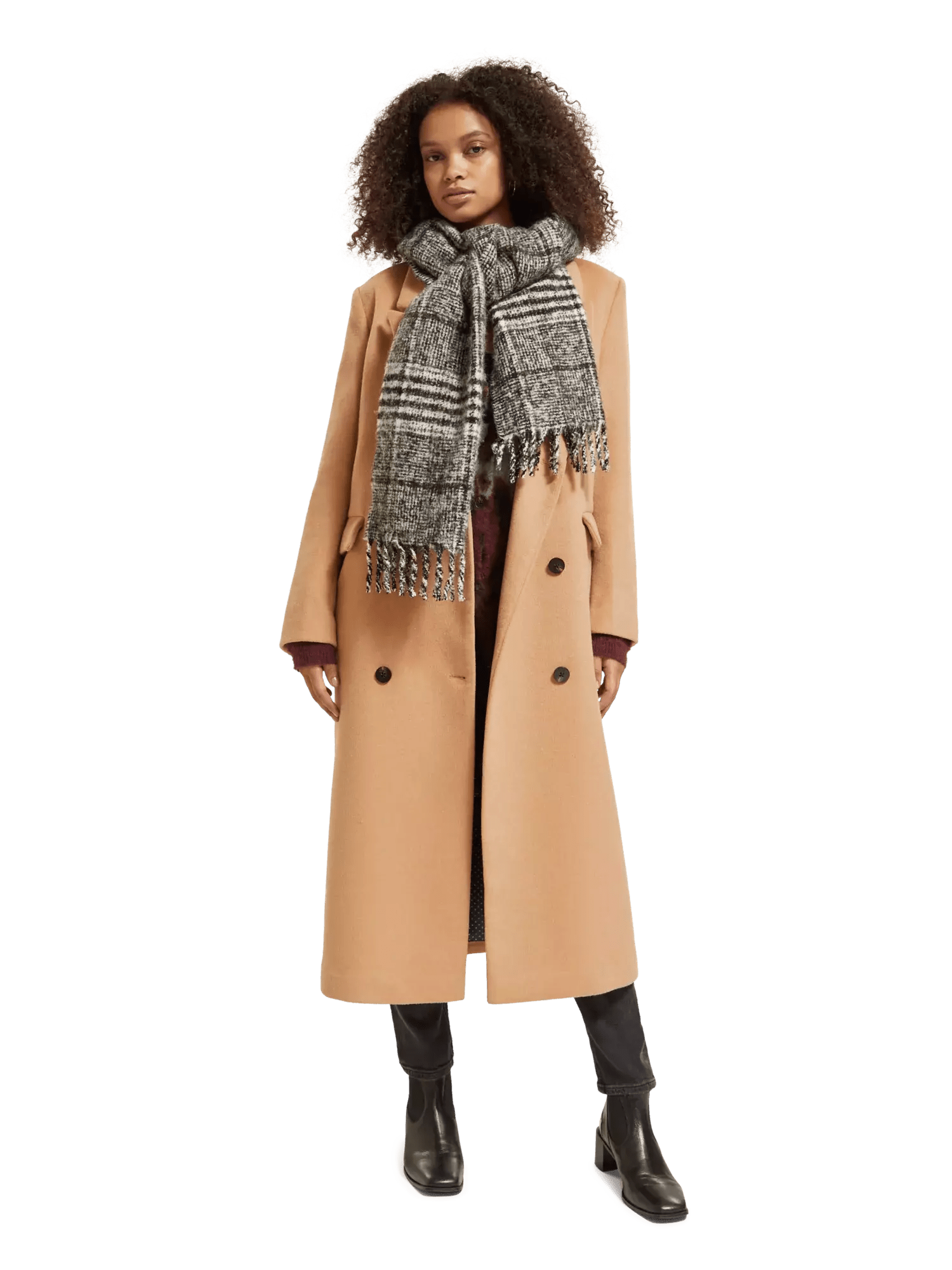 Double Breasted Wool Coat clothing Scotch & Soda   