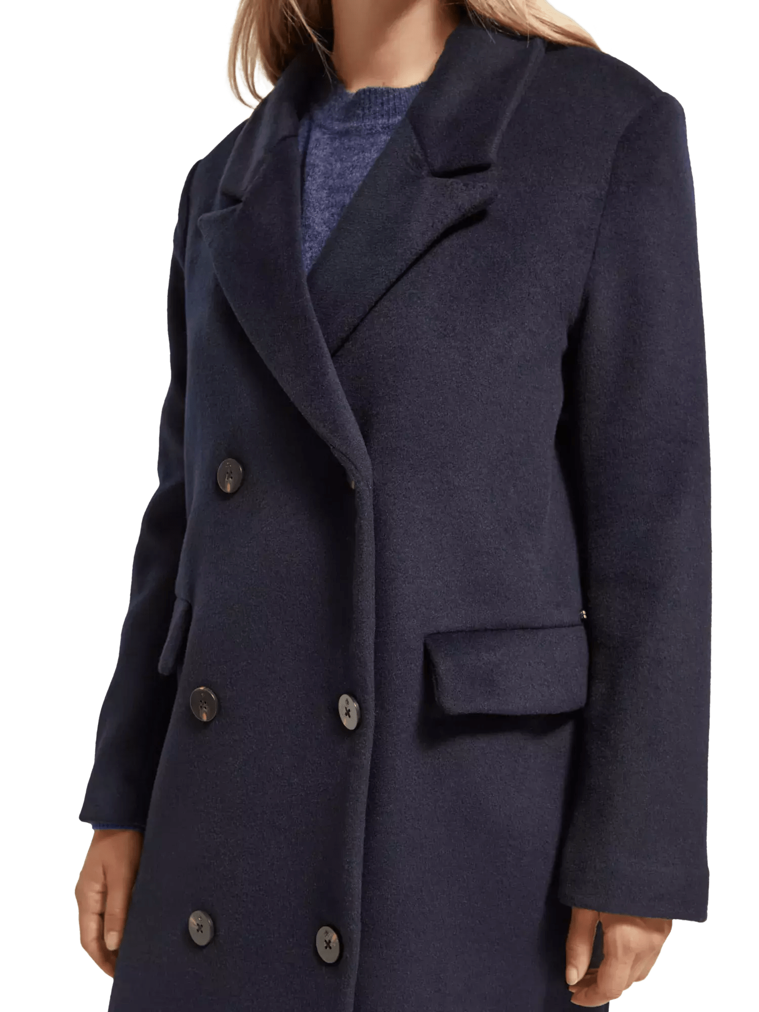 Double Breasted Wool Coat clothing Scotch & Soda   