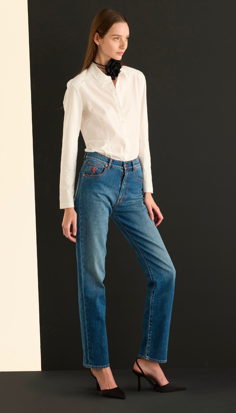 EUROPEAN  CULTURE - Pantalon - Blue Jeans Apparel & Accessories European Culture   