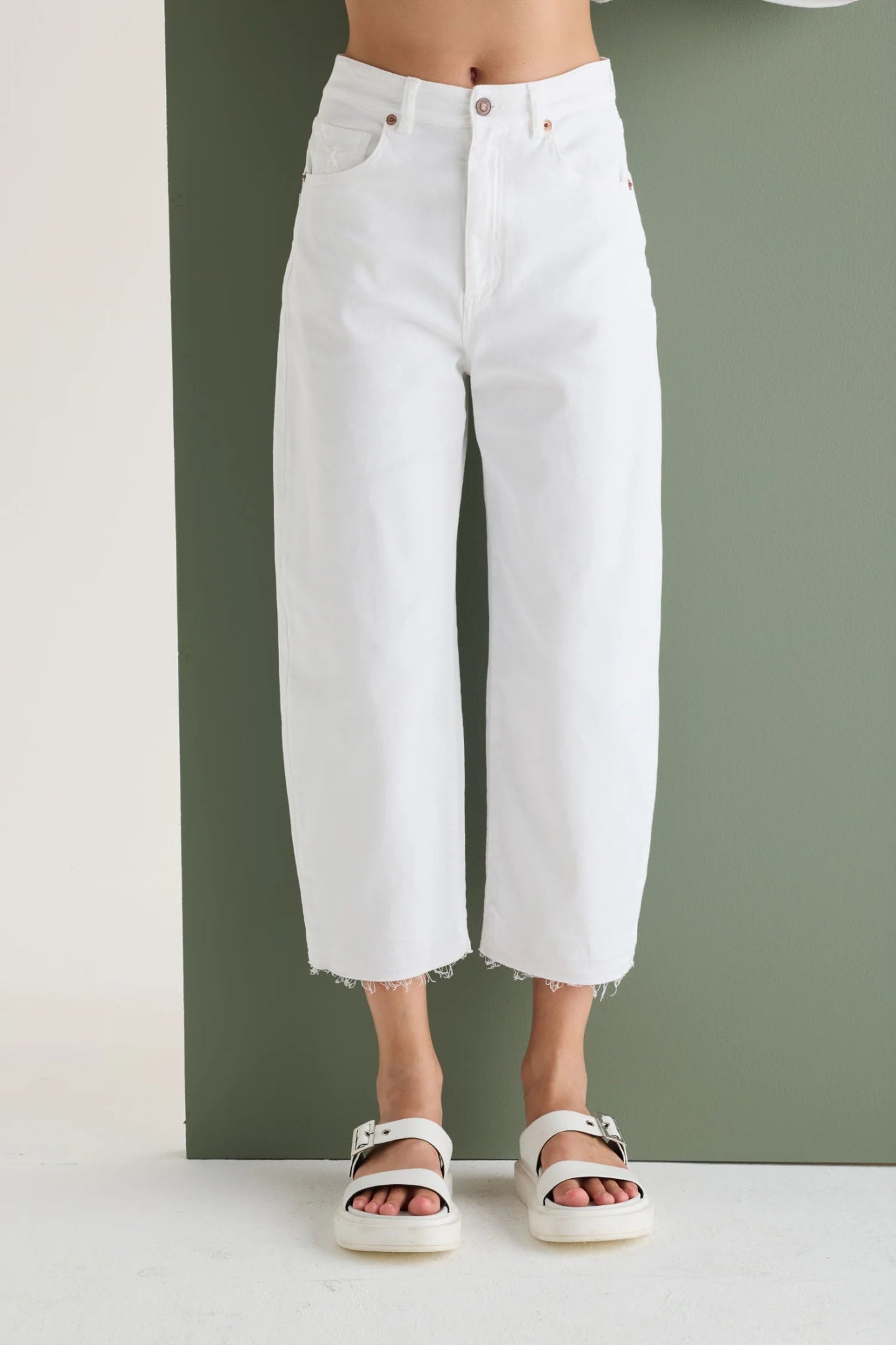 EUROPEAN CULTURE - Pantalon Femme women-accessories European Culture 27 1101 Blanc 