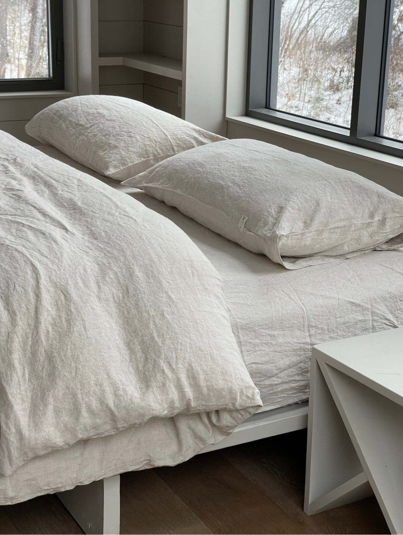 EUROPEAN FLAX LINEN DUVET COVER SETS IN NATURAL living-bedding onesky   