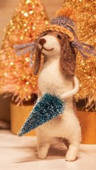 FELT ORNAMENTS CAROLING DOGS Gift Ideas Karma Tree  
