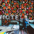 FLOWERS OF FRIDA WALLPAPER - PAPIER PEINT LES FLEURS DE FRIDA walldecor-wallmurals NumerArt   