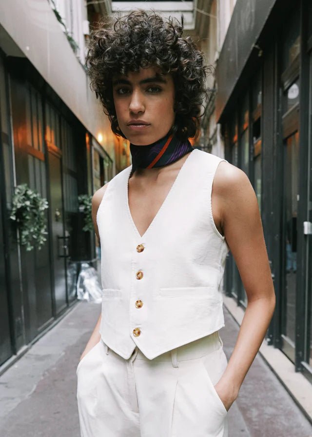 FRNCH - Veste Alix Creme Apparel & Accessories FRNCH   