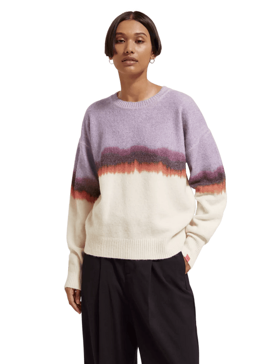 Fuzzy Colourblock Sweater Apparel & Accessories Scotch & Soda   