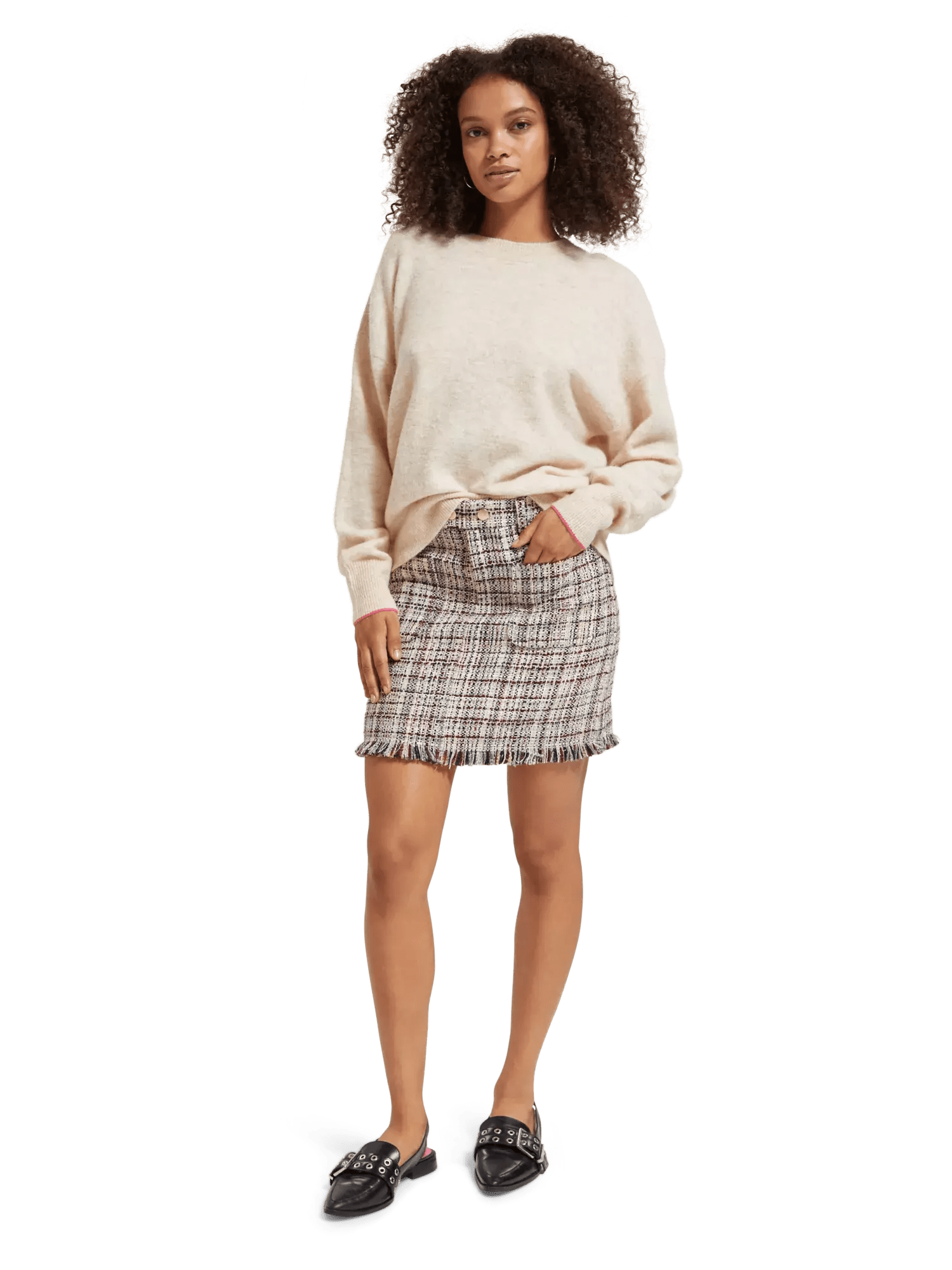 Fuzzy Crewneck Sweater clothing Scotch & Soda   