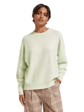 Fuzzy Crewneck Sweater clothing Scotch & Soda XS Turquoise 